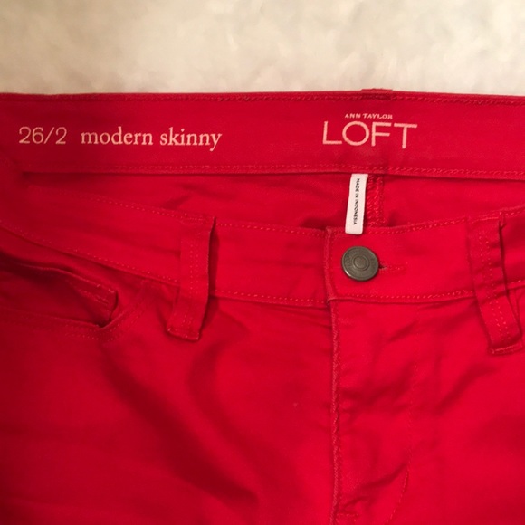 Red skinny jeans - Picture 4 of 5